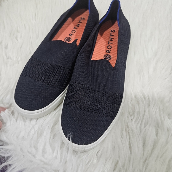 Rothy's The Sneaker in Maritime Navy Lattice Stitch Sz 10 - Picture 2 of 8